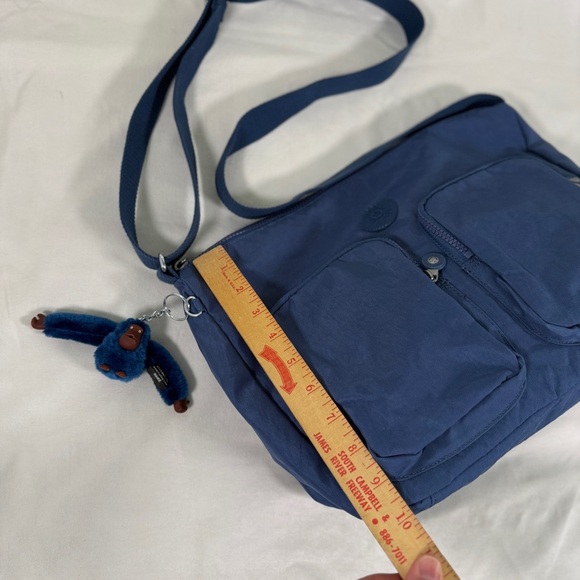 Kipling SIDNEY Handbag Women's Shoulder Crossbody Bag Ink Blue Tonal HB7685 - Picture 7 of 12